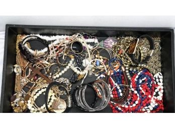 Tray Lot Of Costume Jewelry #2