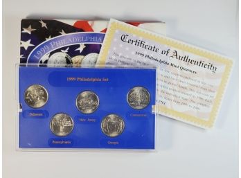 1999 Philadelphia  Mint State Quarter Collection UNC Set