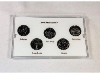 1999 Platinum Plated State Quarter Uncirculated Set
