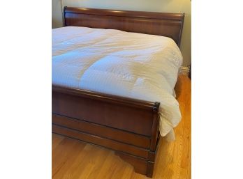 A Classic King Size Sleigh Be  By Grange -  Made In France - Bed Frame Only