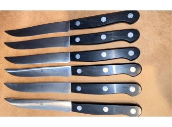 A Set Of Six Henckels Steak Knives - Made In Germany