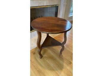 A  Beautiful Custom Made Rustic Look Round Side Table