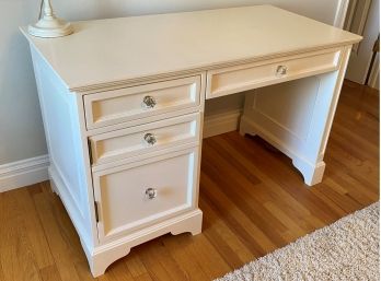 A Custom Made Hand Crafted Desk With Drawers And Door