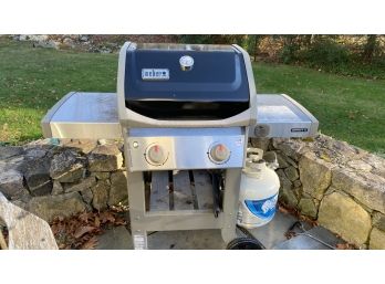 A Weber Spirit II Two Burner Outdoor Grill