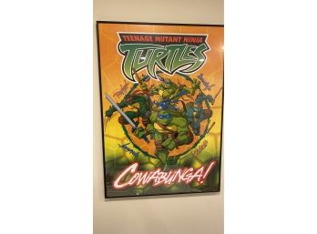 A Framed Turtles Ninja Poster By GB Poster England