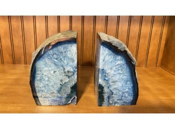 A Wonderfull Set Of Geode Bookends.