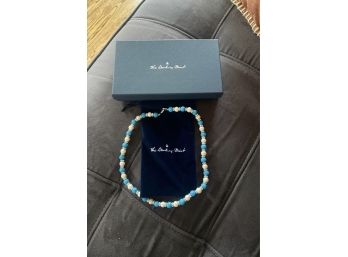 Danbury Mint Turquoise Pearl Necklace