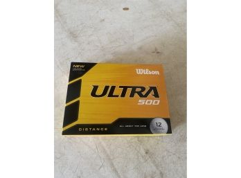 12 Pack Of Brand New Wilson Ultra 500 Golf Balls