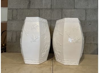 Set Of 2 Ethan Allen Garden Stools