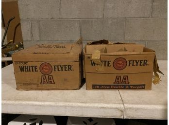 2 Boxes Of White Flyer AA Clay Targets