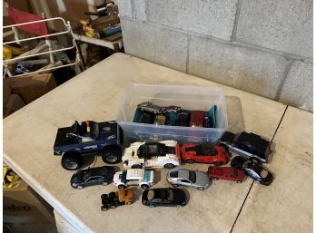 Large Group Of Hot Wheels, Toys And Lego Cars