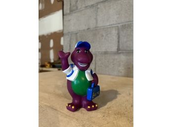 Plastic Barney Coin Bank