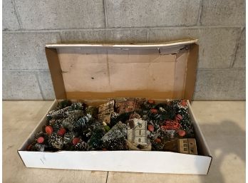 Box Of Vintage Christmas Decorations