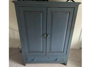 Country Blue Television Cabinet