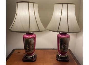 Two Classical Porcelain Lamps