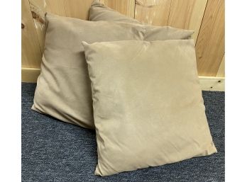 Three Pillows With Zip Off Cover