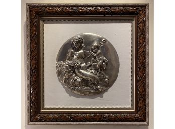 Framed  Relief Plaque By Claude Michel Clodion