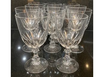 Eleven Crystal Wine Cups