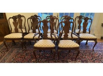 Twelve Courtleigh Furniture Co. Mahogany Dining Room Chairs