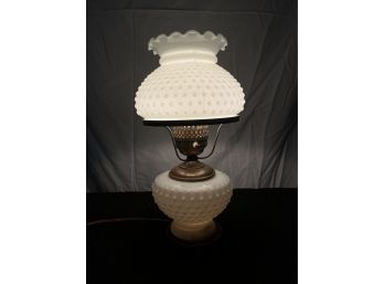 Milk Glass Table Lamp