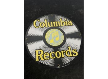 Columbia Records Porcelain Sign