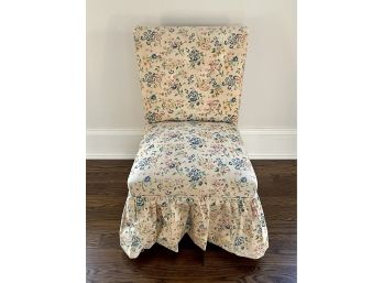 Floral Skirted Vanity Chair