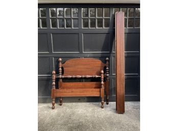 Twin Turned Mahogany Low Poster Bedstead