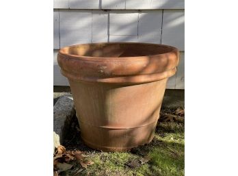 Large Weathered Italian Terracotta Planter Pot