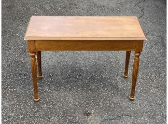 Vintage Piano Bench With Storage