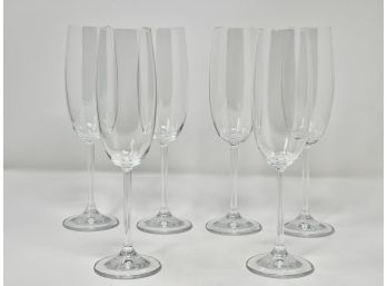 Tall Champagne Flutes- Set Of 6