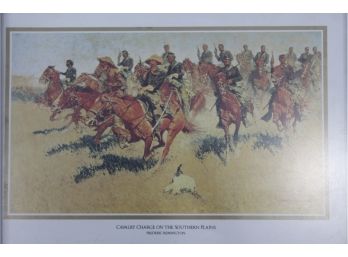 Frederic Remington Print Cavalry Charge On The Southern Plains