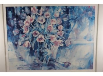 Huge Brent Houghton Floral Titled Ambrosia