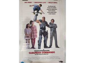 Original 1991 Hulk Hogan Suburban Commando Movie Poster