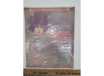 Signed Sheet Music From 1920 Broadway Show Angel Face