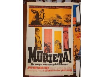 1965 Original Murieta! Movie Poster