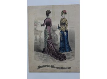 8.5x11 Fashion Engraving - Demorest's Monthly Magazine May 1880