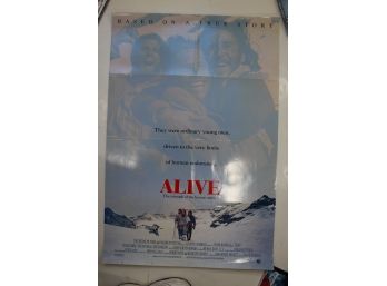 Original Double Sided Theater Poster - Alive