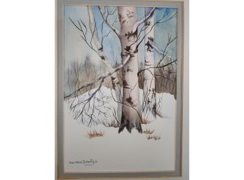 Rose Marie Doherty Watercolor-Birches