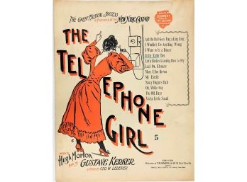 103 - Sheet Music - 1893   Telephone Girl