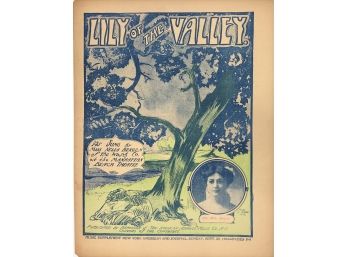 94 - Sheet Music - Lily Of The Valley  - 1904   Newspaper Supplement