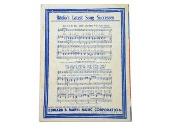 70 - Sheet Music And Record - 1932   Marines Hymn - Original 78 Is VG