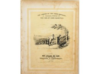 85 - Sheet Music - 1843   Lament Of The Irish Emigrant - Disbound