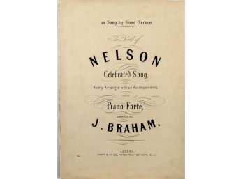 83 - Sheet Music - 1856  Death Of Nelson - Disbound