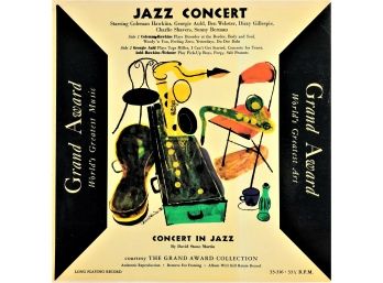 142 - Jazz - Mainstream - Jazz Concert 1955.  Coleman Hawkins, Georgie Auld, Ben Webster, Dizzy Gillespie ...