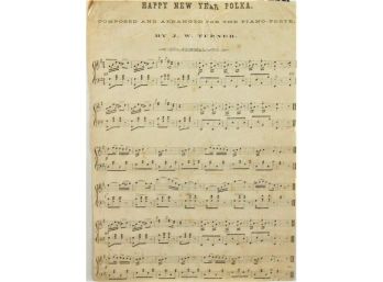 82 - Sheet Music - Circa 1858  - Happy New Year