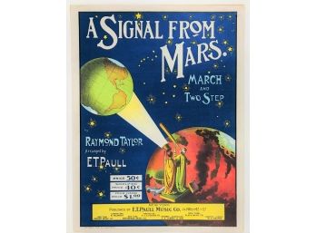 101 - Sheet Music - ET Paul 1901   A Signal From Mars