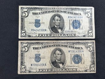 (4) $5 Silver Certificates