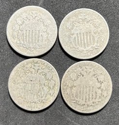 1866, 1868, 1869, 1882 Shield Nickels