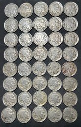 (40) 1938-D Buffalo Nickels