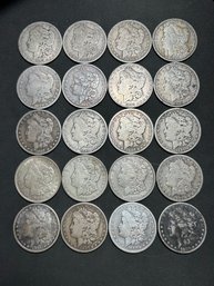 (20) Morgan Silver Dollars